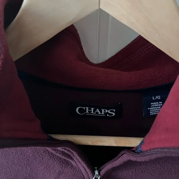 Chaps Zip Sweater - Picture 2 of 4
